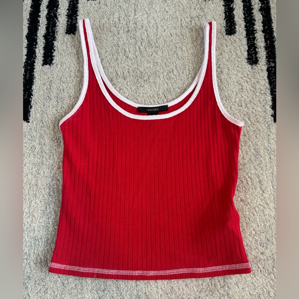 Red tank top